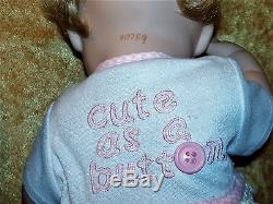 ASHTON DRAKE Porcelain BABY DOLLS BOY Snug as a Bug GIRL- Cute as a Button