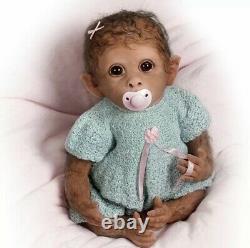 ASHTON DRAKE So Truly Real CLEMENTINE Needs A Cuddle Baby MONKEY Doll NEW