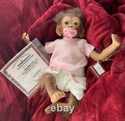 ASHTON DRAKE So Truly Real COCO Lifelike Baby MONKEY Doll Used Rare