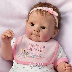 ASHTON DRAKE So Truly Real DADDY'S LITTLE GIRL Lifelike Baby Doll NEW