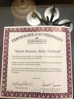 ASHTON DRAKE Sweet Dreams Baby Madison2003 So truly Real By Waltraud Hanl, NEW