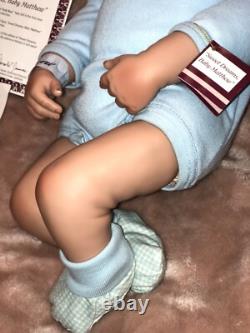 ASHTON DRAKE Sweet Dreams Baby Matthew2003 So truly Real By Waltraud Hanl, NEW
