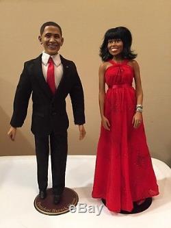 ASHTON DRAKE TALKING PRESIDENT BARACK OBAMA And Michelle Obama DOLL Set