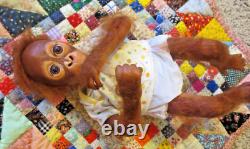 Adorable Ashton Drake Baby Babu 16 Lifelike Monkey Doll Simon Laurens