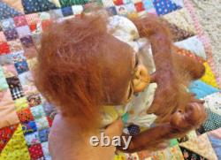 Adorable Ashton Drake Baby Babu 16 Lifelike Monkey Doll Simon Laurens