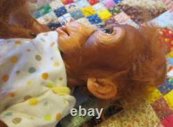 Adorable Ashton Drake Baby Babu 16 Lifelike Monkey Doll Simon Laurens