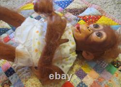 Adorable Ashton Drake Baby Babu 16 Lifelike Monkey Doll Simon Laurens