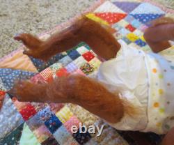 Adorable Ashton Drake Baby Babu 16 Lifelike Monkey Doll Simon Laurens