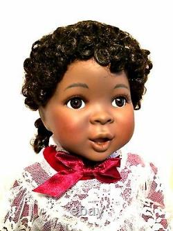 African American Doll Amazing Grace Ashton Drake Porcelain New in Box 17 inches