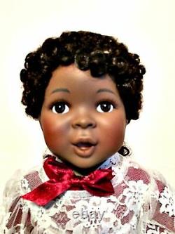 African American Doll Amazing Grace Ashton Drake Porcelain New in Box 17 inches
