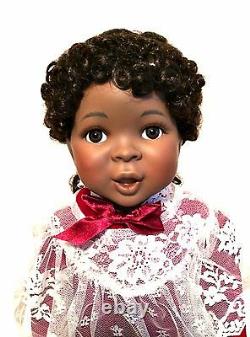 African American Doll Amazing Grace Ashton Drake Porcelain New in Box 17 inches