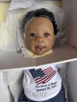 Ahston Drake Obama Doll Birth Of Hope New Doll Rare Linda Murray 18 MINT IN BOX