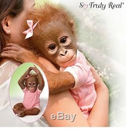 Annabelle Hugs Monkey Baby Doll Poseable Vinyl Ashton Drake