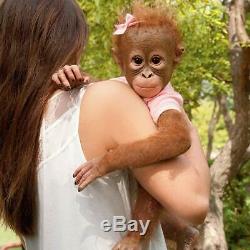 Annabelle's Hugs Ashton Drake Baby Monkey Doll By Ina Volprich 22 Inch NEW Gift