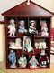 Ashton Drake 11x Picture Perfect Babies Mini-Dolls Wooden Display Case Lot Set
