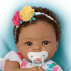Ashton Drake 16'' Little And Lovely Gabrielle Silicone Baby Girl Doll