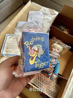 Ashton Drake 2000 Disney Porcelain Doll Bedtime Story Tigger Winnie the Pooh NIB