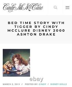 Ashton Drake 2000 Disney Porcelain Doll Bedtime Story Tigger Winnie the Pooh NIB