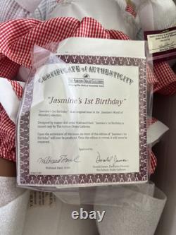 Ashton Drake 22 Jasmine's 1st Birthday Baby Doll By Waltraud Hanl New NRFB