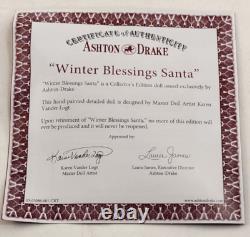 Ashton Drake 24 Santa Claus Winter Blessing Musical Doll by Vander Logt w COA