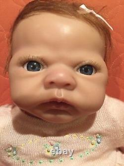 Ashton Drake A. D. G. 04 Lifelike Newborn Baby Girl Doll Blue eyes, reddish hair
