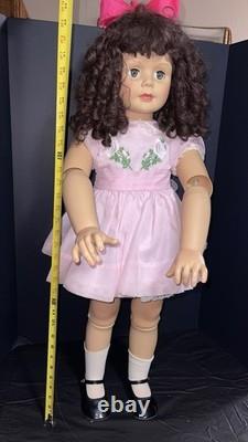 Ashton Drake ADG 30 Doll Sleep Eyes Pink Dress Original Outfit Needs Repair