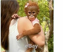 Ashton Drake ANNABELLE'S HUGS LIFELIKE MONKEY DOLL 22 So Truly Real InaVolprich