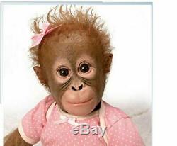 Ashton Drake ANNABELLE'S HUGS LIFELIKE MONKEY DOLL 22 So Truly Real InaVolprich