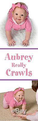 Ashton Drake AUBREY'S CRAWLING Interactive baby doll by Ping Lau