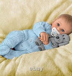 Ashton Drake Aiden Baby Boy Doll With Plush Puppy by Sherry Rawn