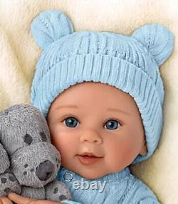 Ashton Drake Aiden Baby Boy Doll With Plush Puppy by Sherry Rawn