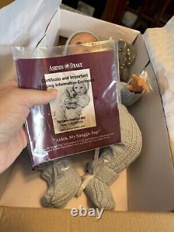 Ashton Drake Aiden Baby Boy Doll With Plush Puppy by Sherry Rawn