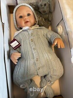 Ashton Drake Aiden Baby Boy Doll With Plush Puppy by Sherry Rawn