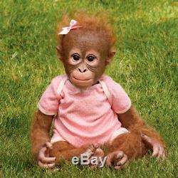 Ashton Drake Annabelle Hugs Monkey Baby Doll 22 Ina Volprich Vinyl Real Touch