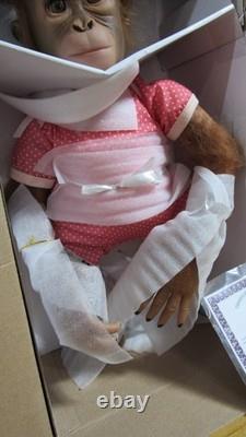 Ashton Drake Annabelles Hugs Pink Baby Monkey Doll New NRFB COA FINAL RUN