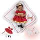 Ashton Drake BABY'S FIRST CHRISTMAS Baby Girl Doll By Waltraud Hanl