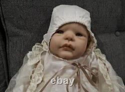 Ashton Drake BLESSED BEGINNINGS GIRL Christening Baby Doll, Eva Wakolbinger, RARE