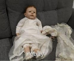 Ashton Drake BLESSED BEGINNINGS GIRL Christening Baby Doll, Eva Wakolbinger, RARE