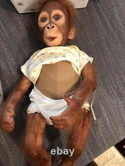 Ashton Drake Baby Babu 16 Lifelike Monkey Doll Reborn