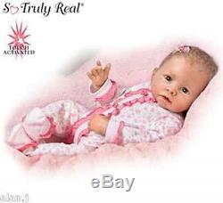 Ashton Drake Baby Katie Interactive breathes, coos heartbeat, Weighted doll