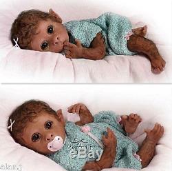 Ashton Drake Baby Monkey Doll Clementine Needs A Cuddle Poseable Weighted