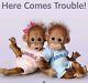 Ashton Drake Baby Orangutan Monkeys Double Trouble doll