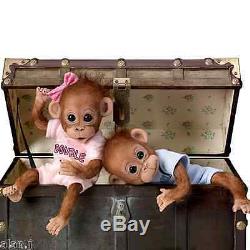 Ashton Drake Baby Orangutan Monkeys Double Trouble doll