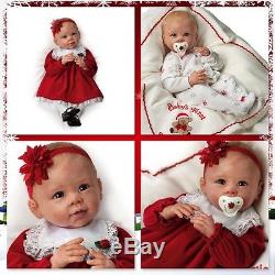 Ashton Drake Babys first Christmas doll by Linda Murray