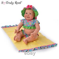 Ashton Drake Beach Baby Poseable Baby Girl Doll in a Bikini by Sherry Miller