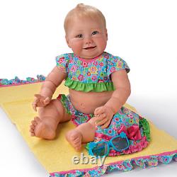 Ashton Drake Beach Baby Poseable Baby Girl Doll in a Bikini by Sherry Miller