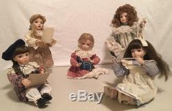 Ashton Drake Beautiful Dreamers 5 Gorgeous Fine Arts Dolls Displayed Only