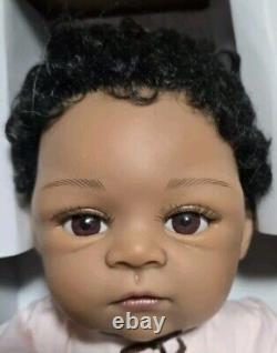 Ashton Drake Black Jada & Jayden Twin African American Black Reborn Baby Dolls