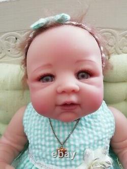 Ashton Drake Bows of Beauty So Truly Real Baby Girl Doll Sheila Michael 20 HTF