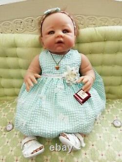 Ashton Drake Bows of Beauty So Truly Real Baby Girl Doll Sheila Michael 20 HTF